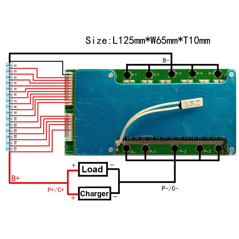 4s 6s 10s 13s 16s 18s 24s 50A~160A BMS LiFePO4 for Energy Storage Battery