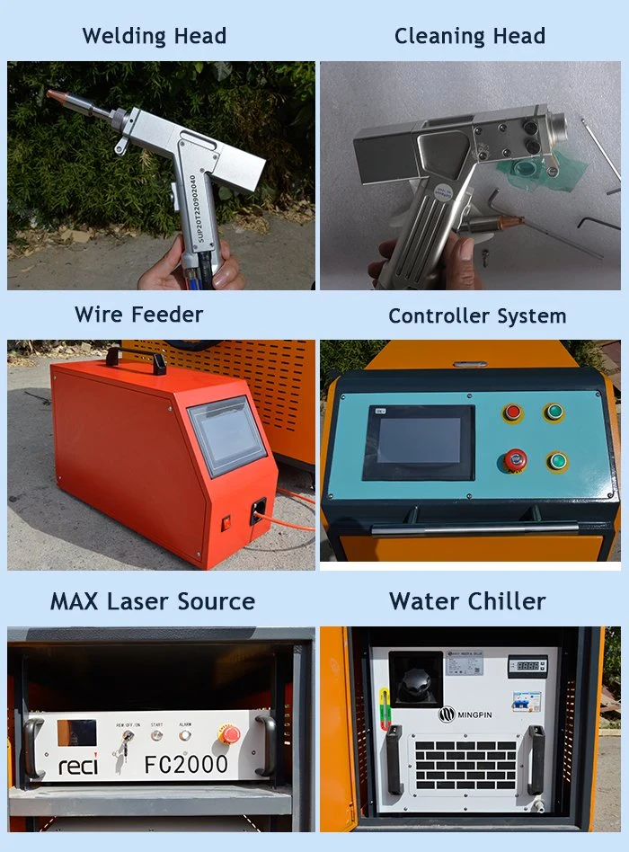 Handheld Fiber Laser Welding Machine Easy to Oprate Welding Equipment Prices with Wire Feeders 1000W for Sale