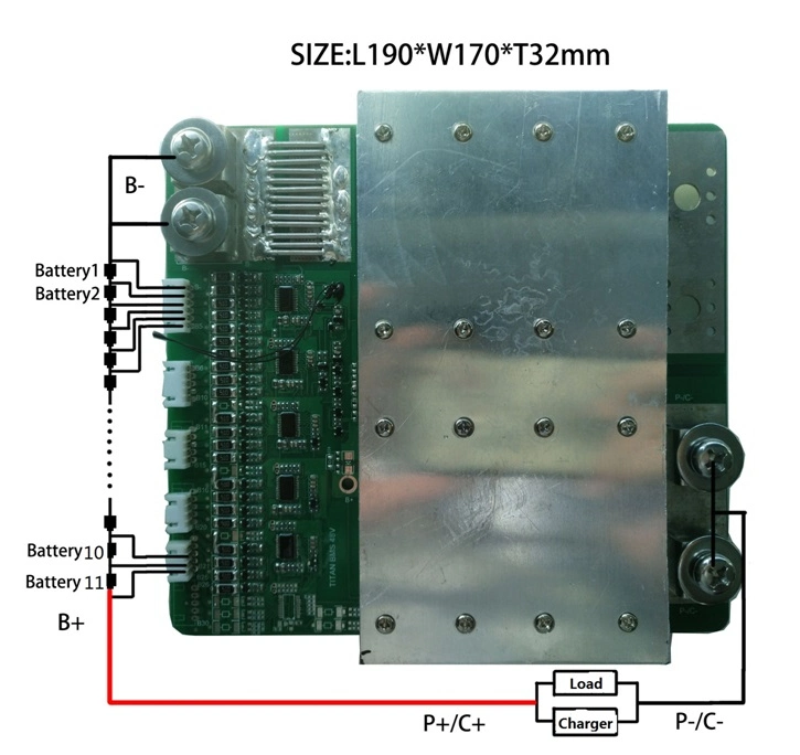 Large Current 11s 15s 20s 30s Lithium Titanate Battery Packs PCM/ BMS