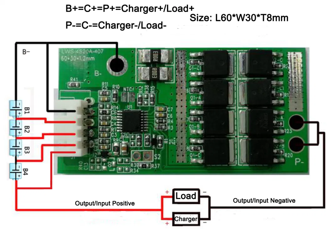 BMS for 3s 4s 18650 Lithium/Polymer Battery Series 10A-25A