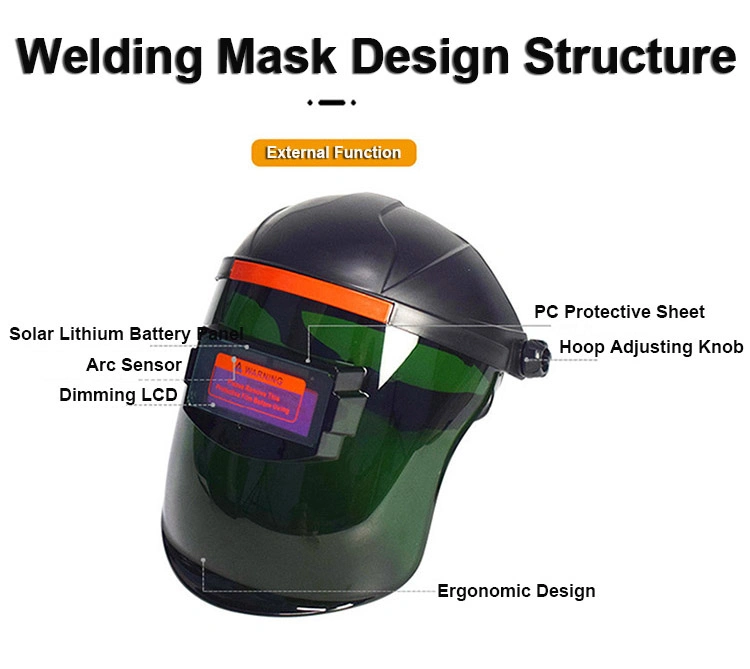 Semi-Automatic Variable Photoelectric Welding Helmet Welding Face Protective