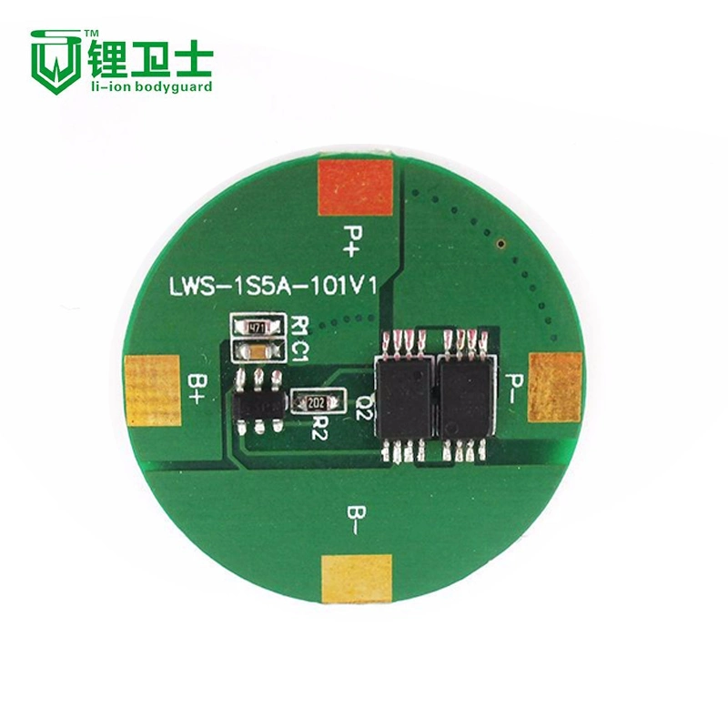 Round BMS for 3.6V 3.7V 18650 Cell with 1s 5A Battery Management System