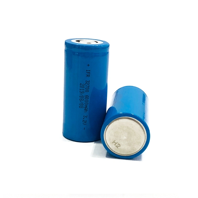 Deep Cycle Rechargeable LFP Lithium Iron Phosphate Battery 3.2V 6000mAh 6ah Cell LiFePO4 32650 32700 Battery for Power Tools/ LED Light