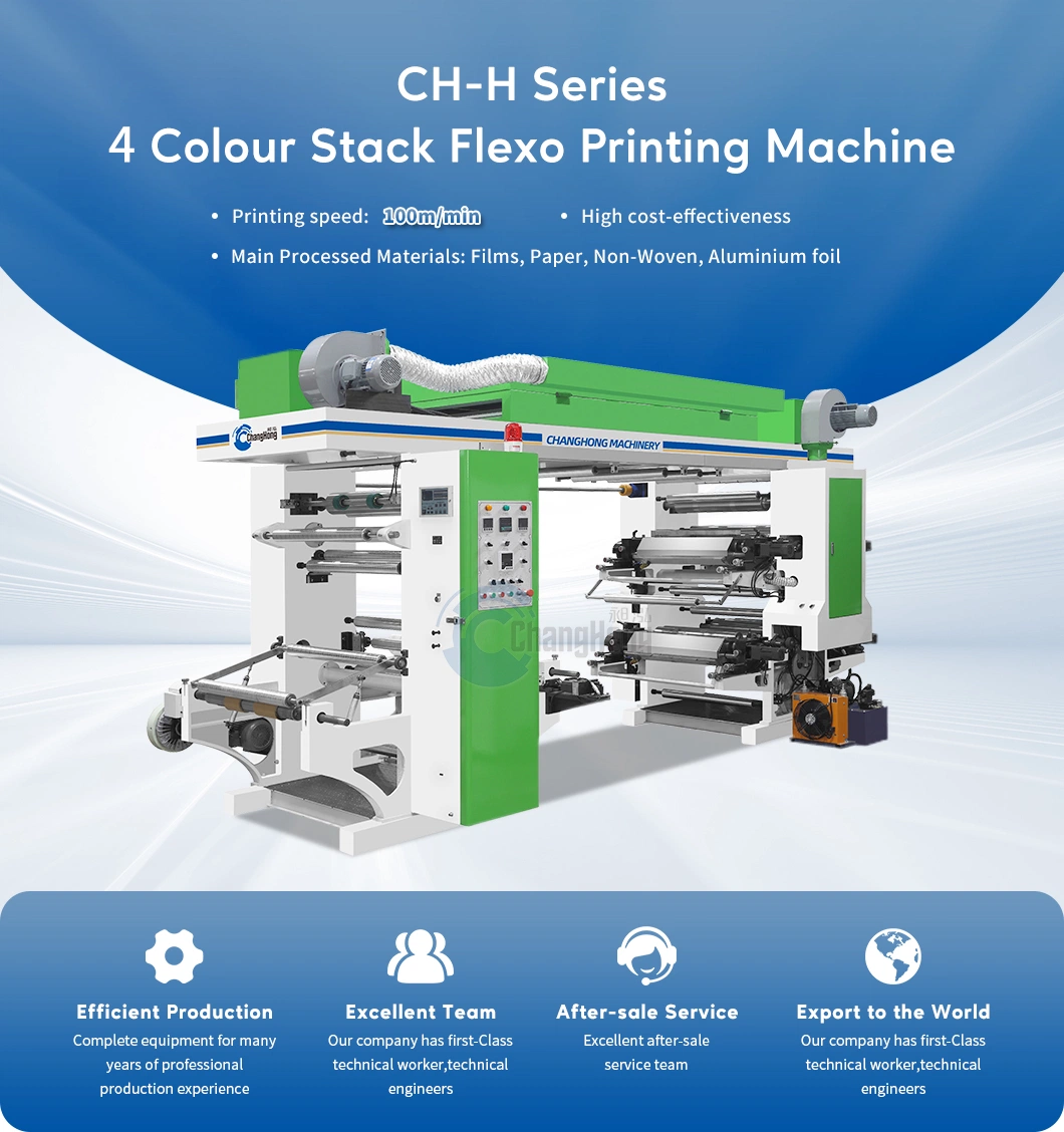 Good Price 4 Colors Paper Bag Flexo Printing Machine Flexographic Printer Manufacturers