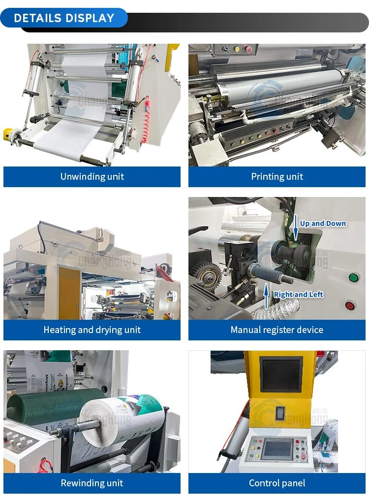 High Quality 6 Colour Flexo Printing Machine in China for Plastic Bag