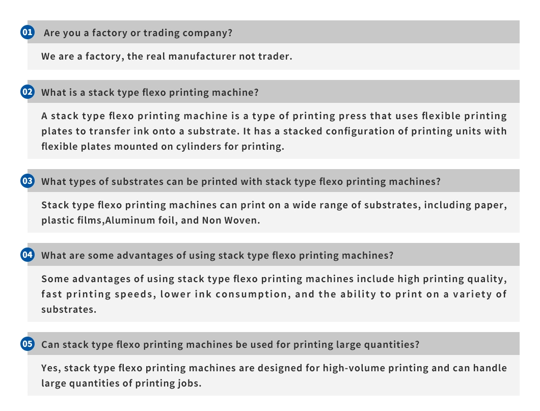 Non Woven Fabric Plastic Flexographic Printing Machine 6 Color