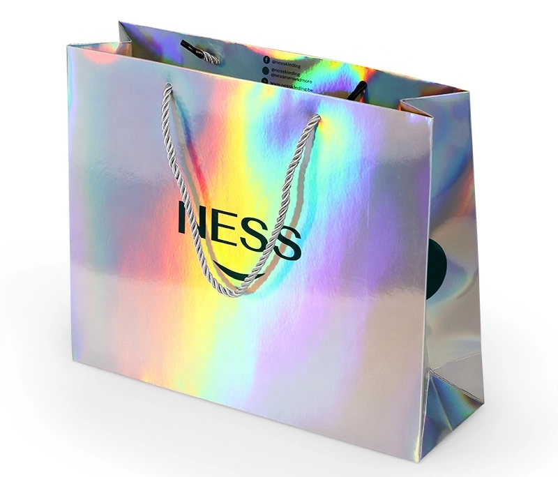 Custom Luxury Merchandise Bag Retail Tote Packaging High-End Packing Bag Colorful Bag