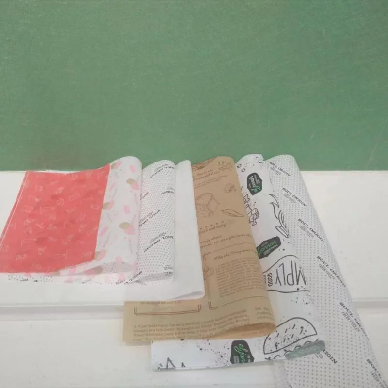 Greaseproof Paper for Burger Kebab Fried Chicken Chips Food Packaging