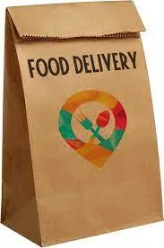 Brown Kraft Paper Takeaway Carrier Bag Large 10&quot;X 15.5&quot;X 12&quot; Paper Bag