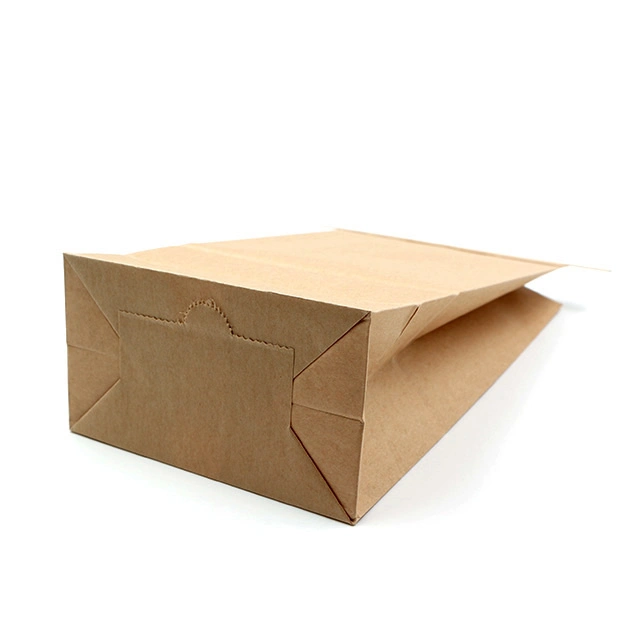 Brown Kraft Bakery Bread Paper Bag with Window Food Grade Packaging Tin Tie Toast Paper Bag Custom Cake Bag