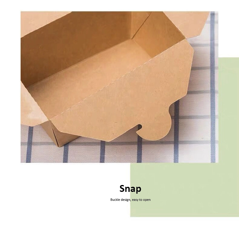 Disposable Grease Proof Food Take out Box Lunch Box Snack Paper Box