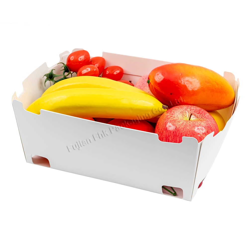 Wholesale Kraft Paper Fruit and Vegetabletakeaway Box Custom Logo Disposable Paper Fruits Packaging Box