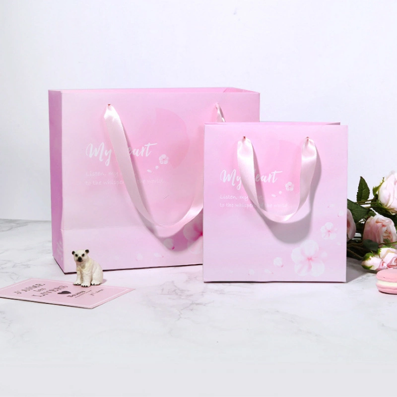 Small Business Packaging Paper Shopping Bag for Gift Hot Stamping Embossed UV Packaging Bags