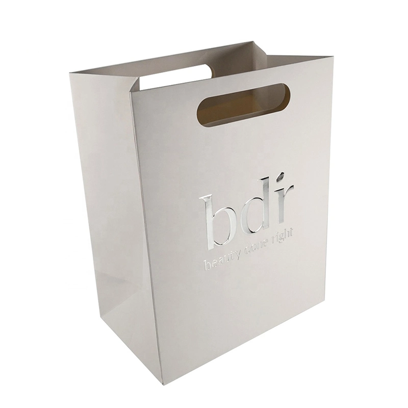 China Customized Pink Printed Paper Bags and Boxes with Matching Rope Handles