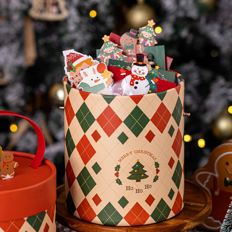 Luxurious Merry and Bright Christmas Surprise Gift Box Paper Bag