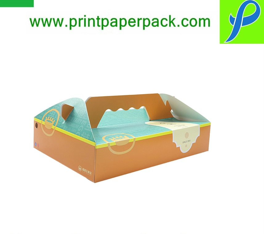 Bespoke Custom Fast Food Packaging Cardboard Paper Gable Burger/Lunch/Cake Box