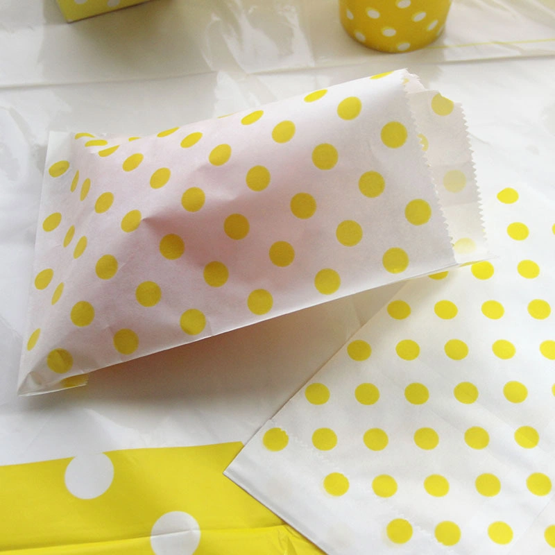 Greaseproof Paper Bag for French Fries Pizza Pancake Strawberry Pie Sandwich Paper Bag Package