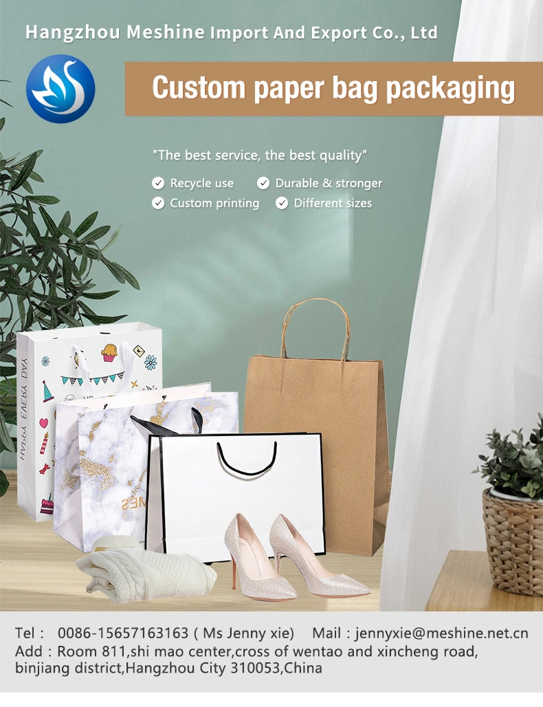 Wholesale Custom Packaging Craft Brown Kraft Paper Shopping Bag Extra Large Wide Base Bottom Kraft Paper Bags