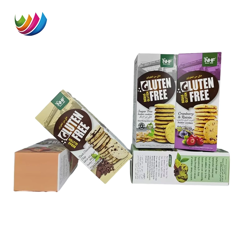 Customized Food Grade Paper Box Cookie Biscuit Packaging White Cardboard Box