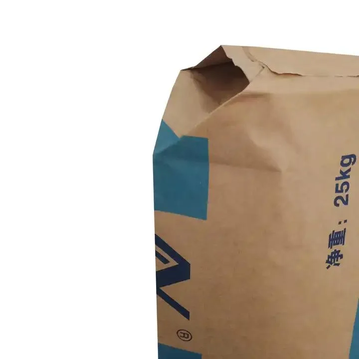 2ply 3 Ply Kraft Paper Valve Cement Packaging Bags, Factory Customise 2layer 3 Layer Pvse Bags 20kg 25kg 50kg Cement /Wall Putty/ Powder/Flour/Feed