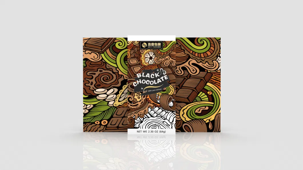 Wholesale Custom Printing Rectangular Paper Gift Food Packaging Box for Chocolate Packing