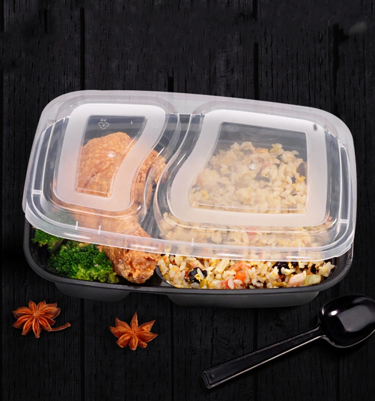 Clear Compartment Plastic Take Away Food Box