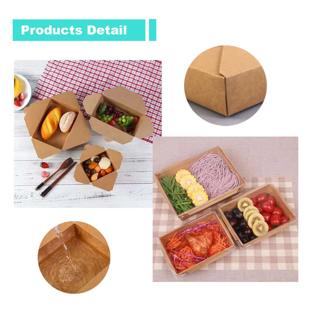 Disposable Eco Friendly Multi-Size Customized Take Away Food Box