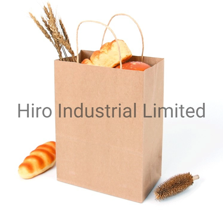 Customized Logo White Craft Paper Bags with Handles