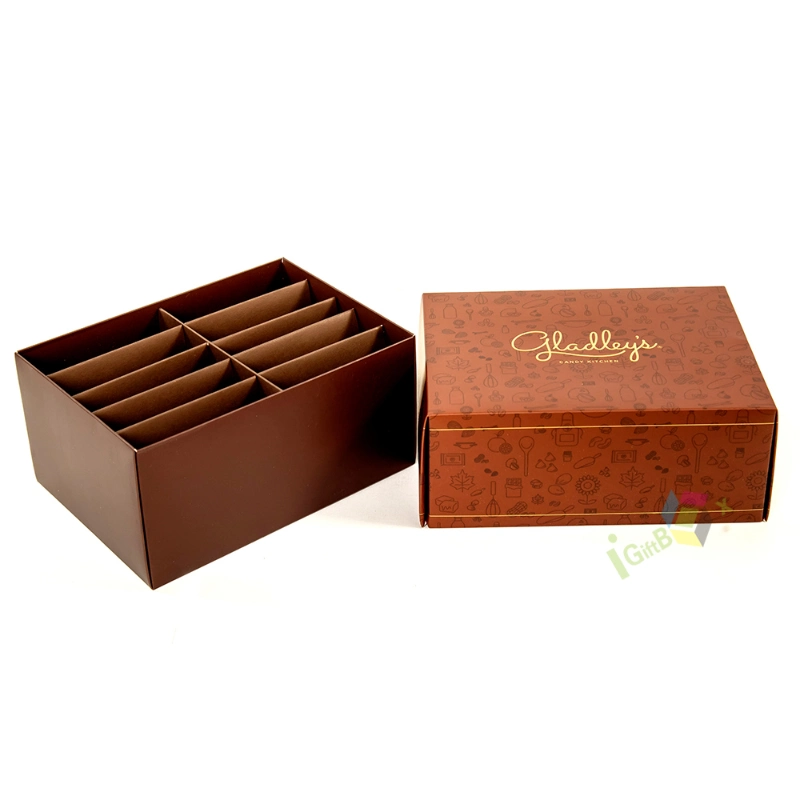 Wwholesale Different Specifications Handmade Chocolate Paper Gift Box with Divider Design