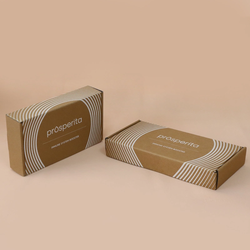 Customized Printing Logo Eco Friendly Brown Kraft Cardboard Packaging Box