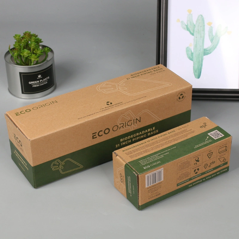 Kraft Paper Eco-Friendly Packaging Box Brown Coated-Cow Paper Box for Cake-Making Tools