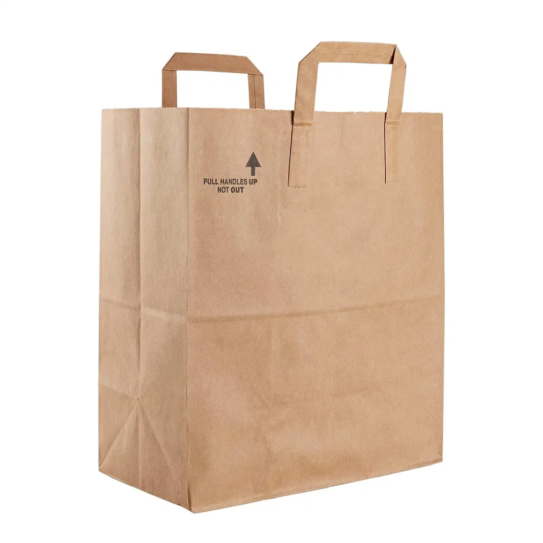 12X7X14 Inches Heavy Duty Kraft Brown Large Paper Grocery Bags