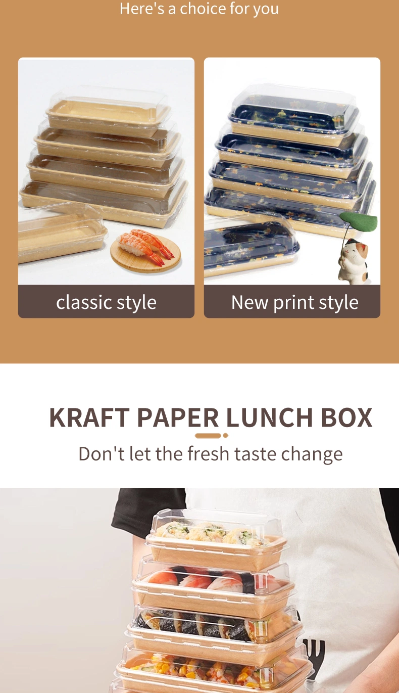 Take Away Window Fruit Sushi Salad Paper Box