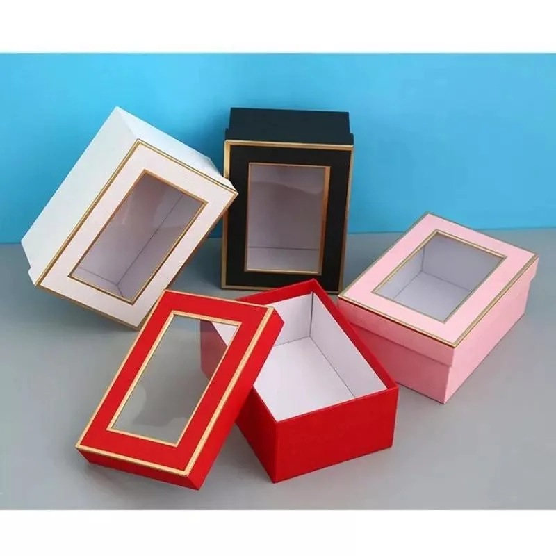 Custom Print Hard Paper Folding Lid and Base Retail Product Shoe Packaging Box