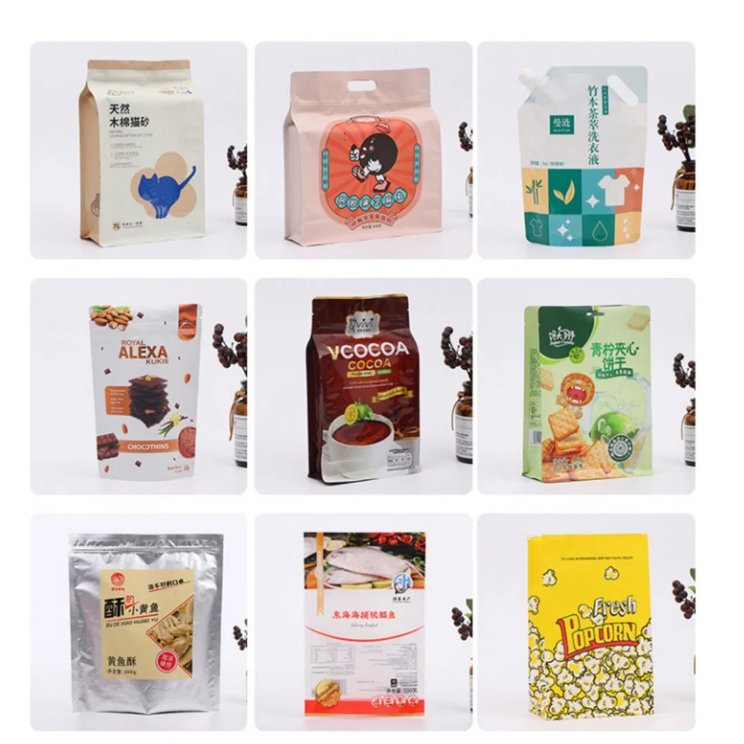 Flexible Plastic Paper Food Packaging Bag for Yeast, Barm, Flour, Bakery, Pizza