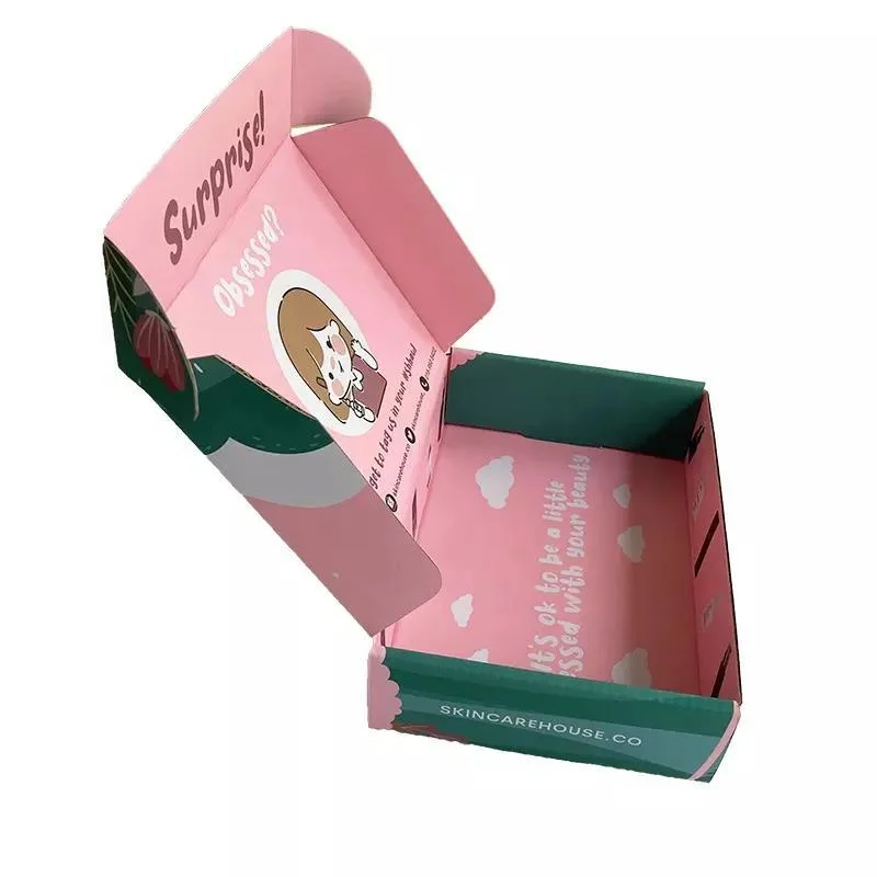 China Wholesale Square Shaped Cardboard Corrugated Paper Packaging Small Plain Box for Christmas Gift Candies, Foldable Mailer Box