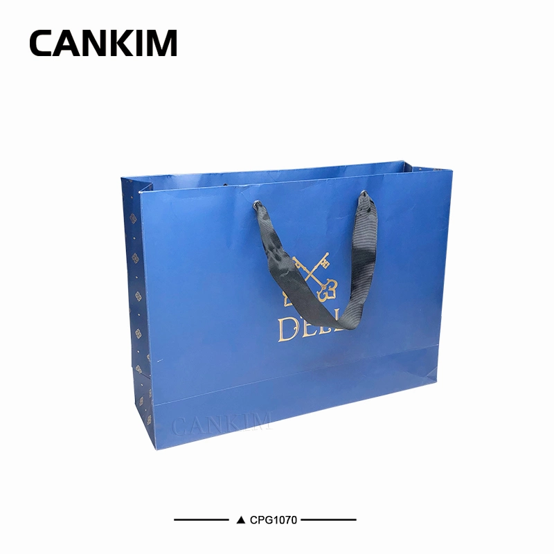 Cankim Custom Paper Bag with OEM Custom Paper Gift Bag Luxury Shopping Paper Bag Gift Bag Packaging Paper Bag with Ribbon