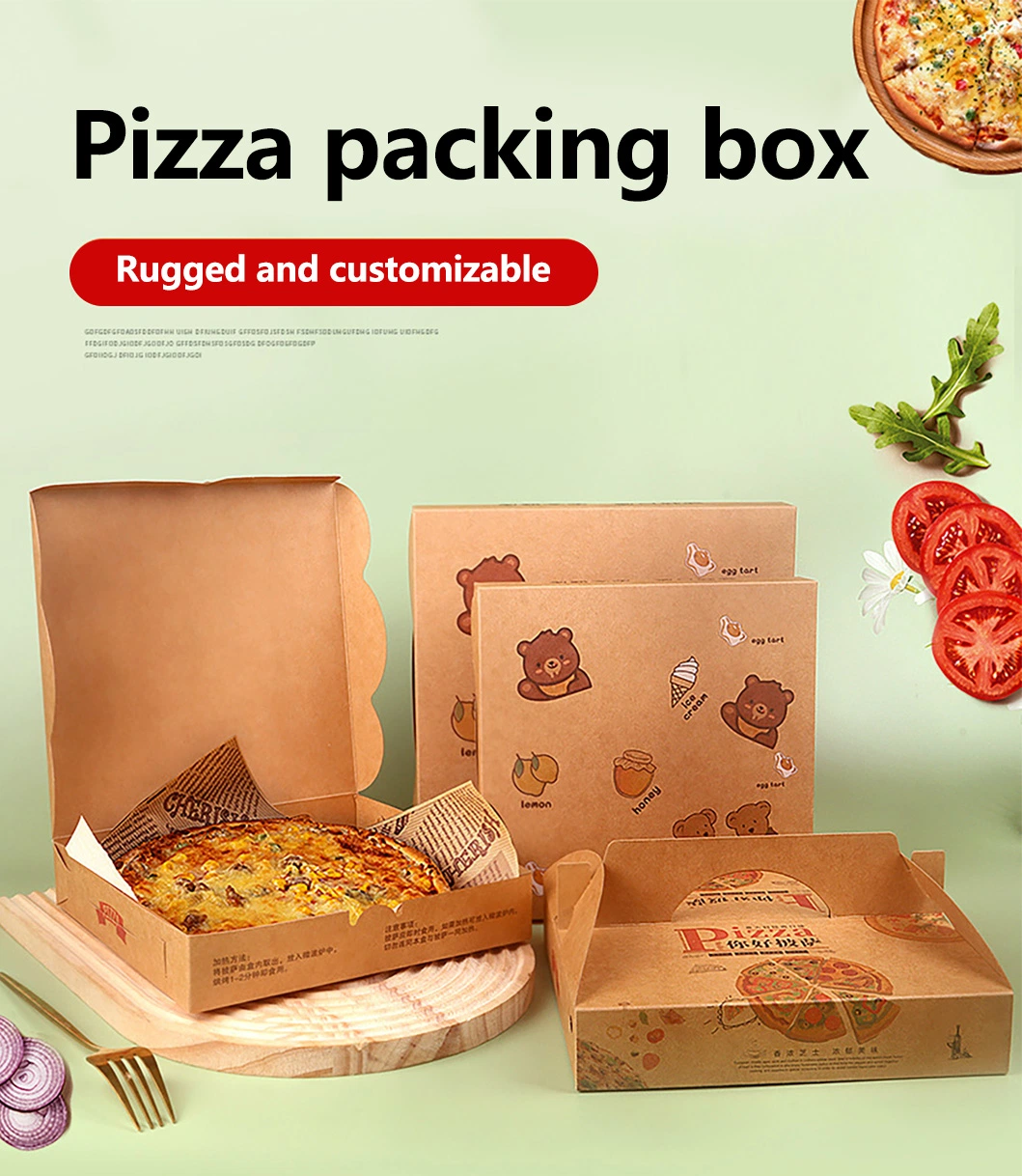 Yafeng Factory-Direct Sales of Personalized Takeaway Food Packaging Box Corrugated Pizza Box