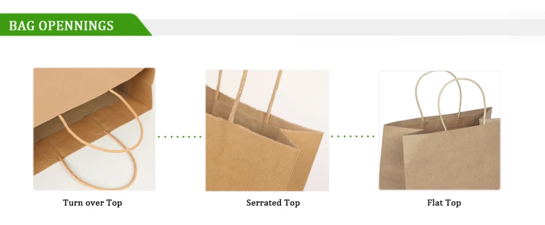 Biodegradable Brown Craft Coffee Packaging Takeaway Paper Bag