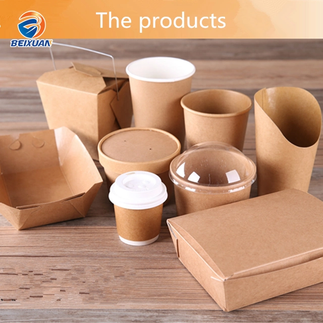 Customized Disposable White Packaging Paper Box for Food