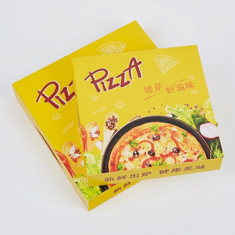 Takeaway Wholesale Customized Printed Paper Pizza Box Compostable High Quality Corrugated Pizza Box with Logo