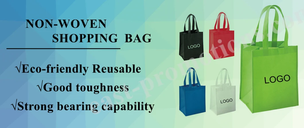 Wholesale 80gms 120gms Non Woven Shopping Grocery Carrier Bag with Logo Printing for Sale