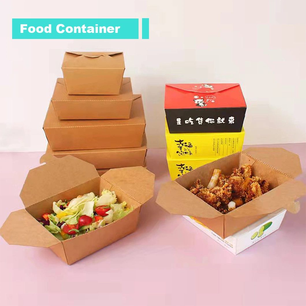 Disposable Eco Friendly Multi-Size Customized Take Away Food Box