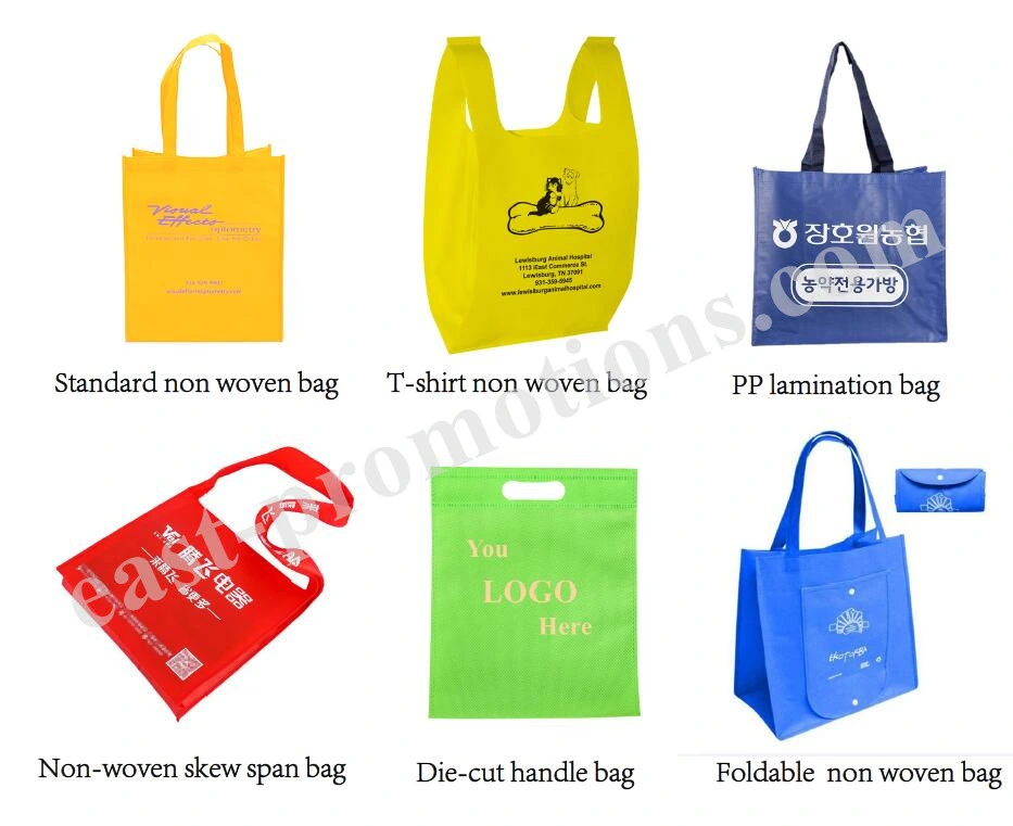 Wholesale 80gms 120gms Non Woven Shopping Grocery Carrier Bag with Logo Printing for Sale