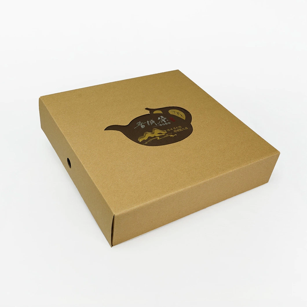 Custom Gift Magnetic Drawer Kraft Paper Box for Packing Tea