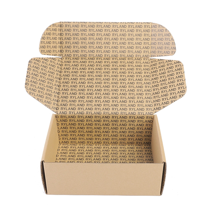 Wholesale Custom Logo Brown Kraft Packaging Paper Box for Packing