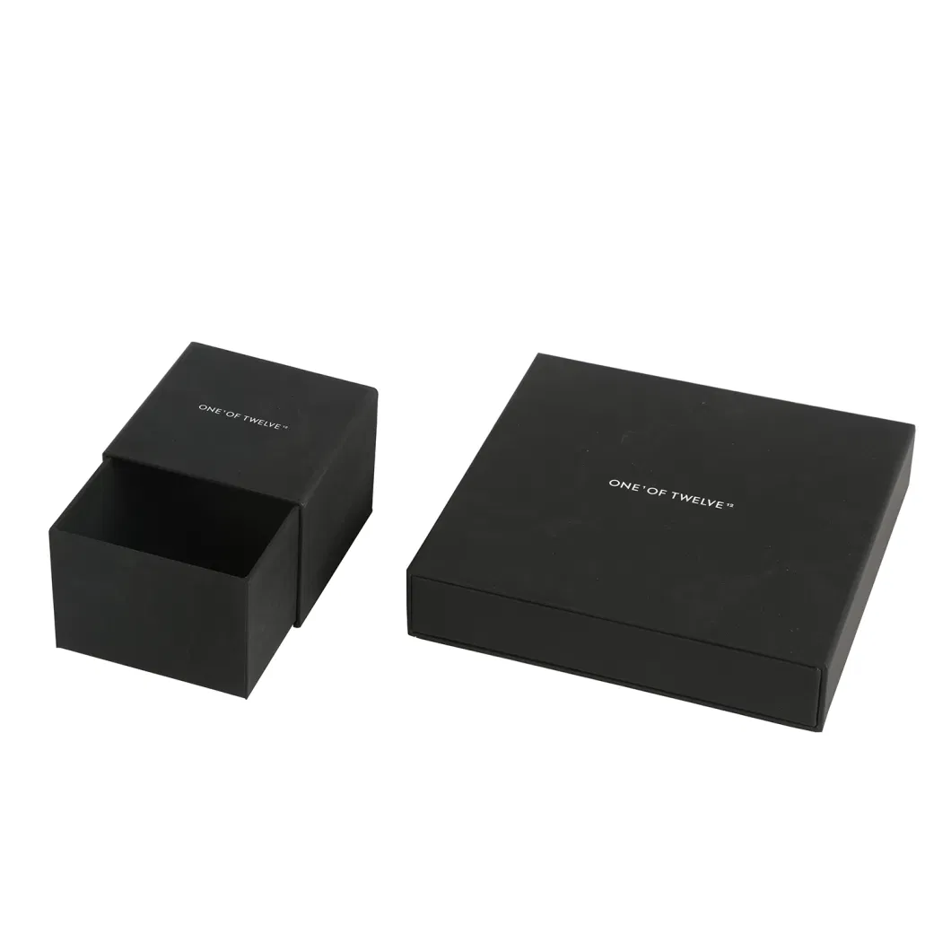 Manufacturer Produces Rectangular Black Drawer Boxes, in Stock Gift Packaging Boxes, Optical Glasses Paper Boxes