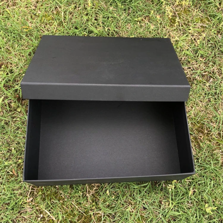 Black Kraft Paper Rectangular High-Grade Packing Box