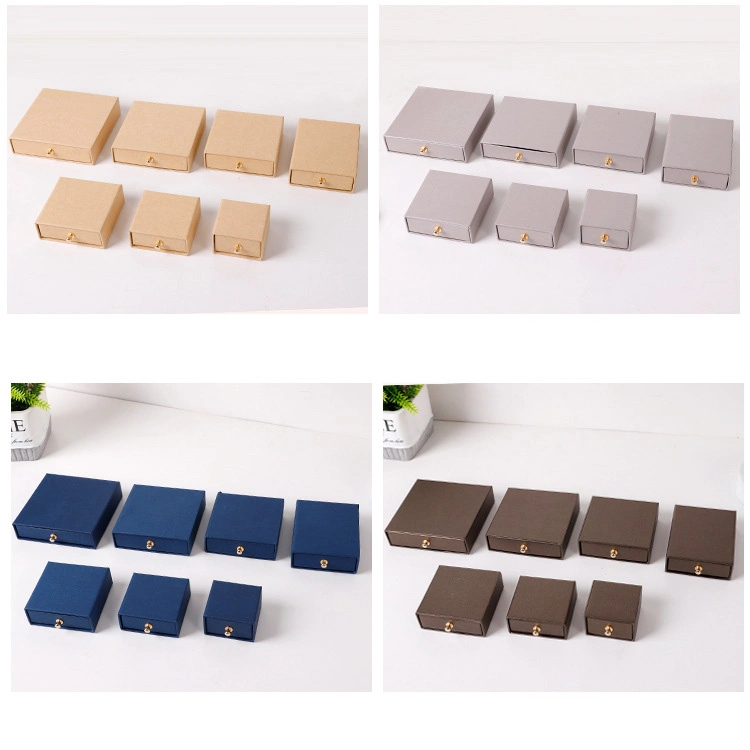 Drawer Box Kraft Paper Jewelry Box Wholesale Paper Box