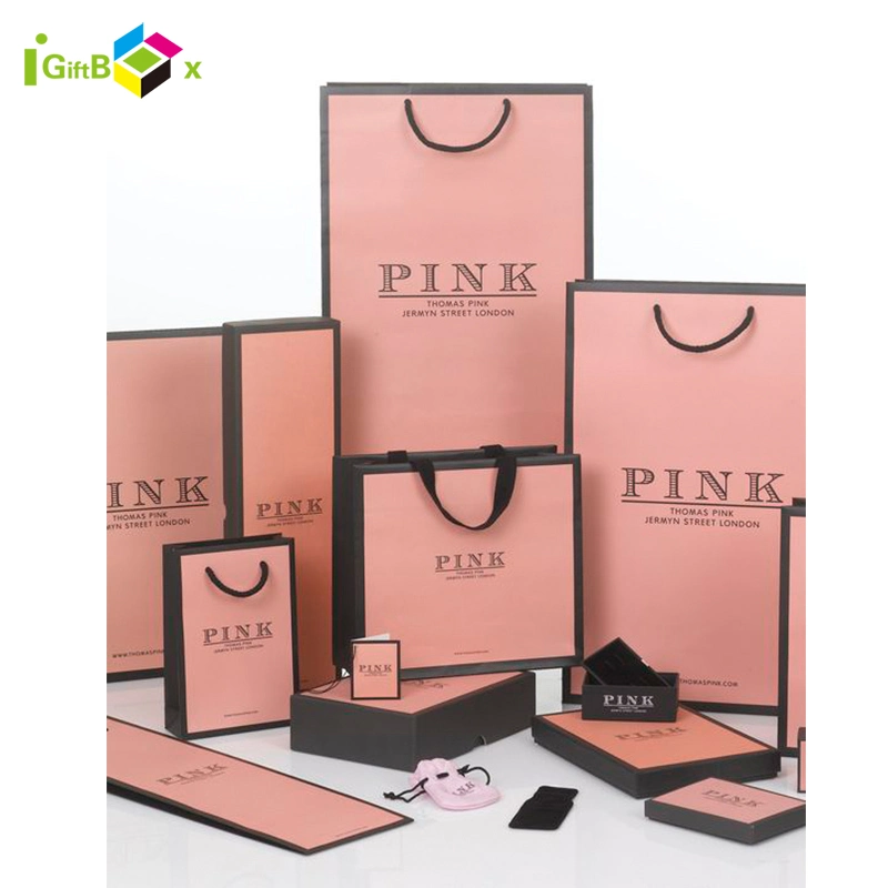 Custom Design Jewelry Gift Paper Bag with Logo